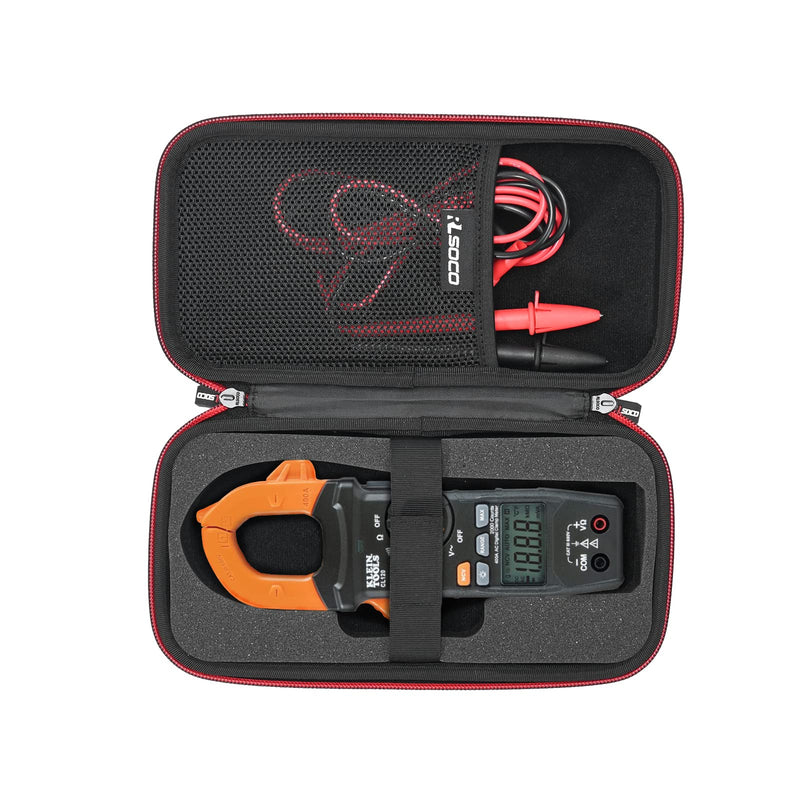 RLSOCO Hard Case for Klein Tools CL390/CL120/CL220/CL110/CL310/CL330/CL380 Digital Clamp Meter CL220/CL390/CL110/CL120/CL310/CL330/CL380