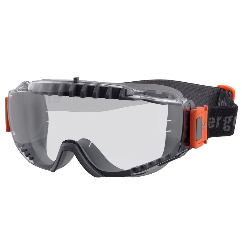 Ergodyne Skullerz Modi Protective OTG Safety Goggle, Indirect Venting, Anti Fog, Scratch Resistant Full Field of Vision and Over-the-glasses Design Clear Lens