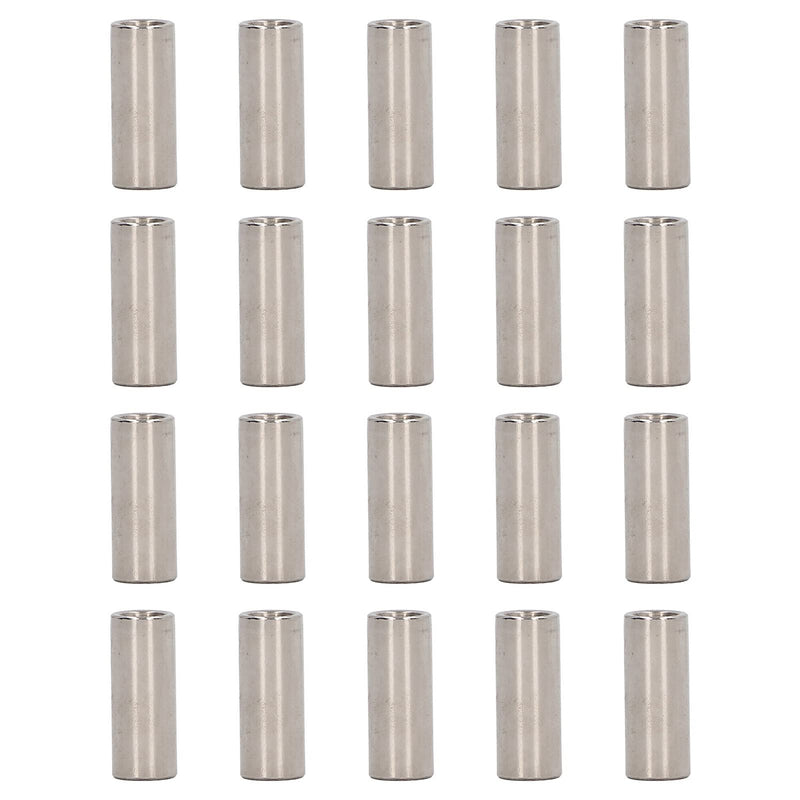 20Pcs M5 Stainless Steel Coupling Nuts Round Female Thread Rod Connector Nut for Connection