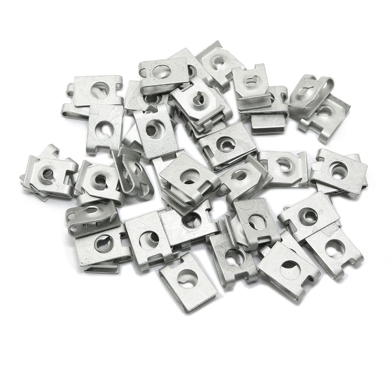 50pcs #10 Spring Steel Speed Fastener U Nut Clip U Speed Nut