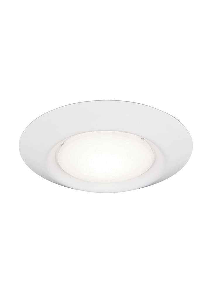Sea Gull Lighting 14550S-15 Generation Lighting Traverse Lyte Round 6 in. 3000K, Canless Integrated LED Recessed Light, 925 Lumens, 90 CRI, T24 Complaint, Wet Rated in White Finish 1