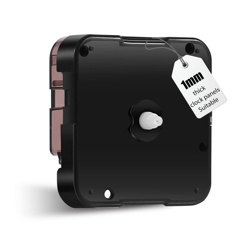 12888 Super Silent Sweep Clock Mechanism, 5/16 inches - 59/64 inches Shaft Length Quartz Wall Clock Motor Replacement, Clock Parts Battery Operated (No Clock Hands) 5/16 inch Total Shaft Length 1 Clock Movement