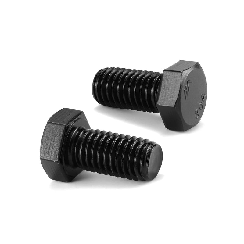 3/8-16 x 1 Inch Hex Head Screw Bolt, 20Pcs 18-8 (304) Stainless Steel, Fully Threaded,Black Oxide by SG TZH 20 3/8-16 x 1"