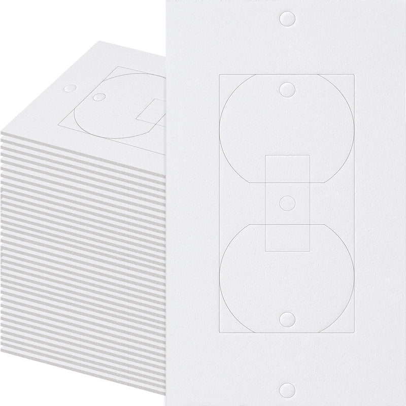 Outlet Insulators Draft Sealers, 30 Pack Electrical Outlet Insulation Pads, EVA Foam Gasket for Wall, Light, Switch Socket Cover Compatible with Duplex Toggle Rocker Wall Plate Openings