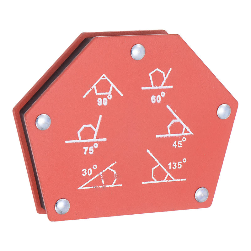 HARFINGTON Arrow Welding Magnet Holder, 55LBS 30，45，60，75，90 Degree Multi‑Angle Six Sides Magnetic Metal Clamps Working Tools for Welding, Soldering, Assembling 120 x 92 x 17mm