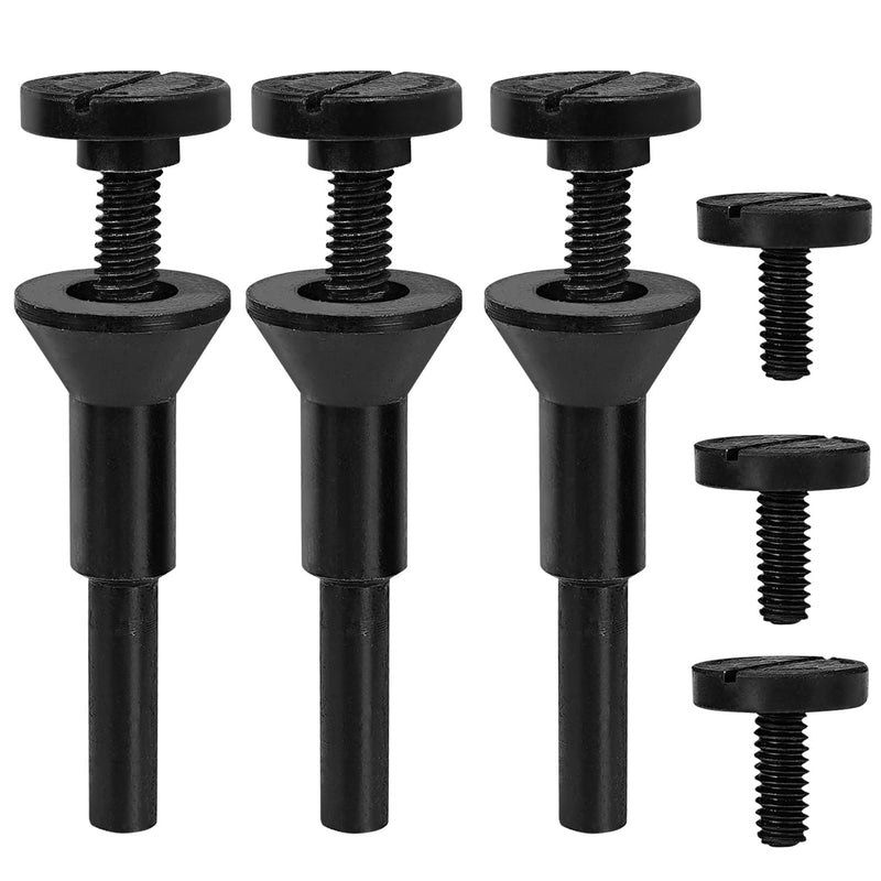 Cut-Off Wheel Mounting Mandrel Holder 3/8" & 1/4" Arbor Hole with 1/4" Shaft Stem for Die Grinder Accessories Drill Rotary Tool Attachment (3 Pack) Mounting Mandrel x 3 Set