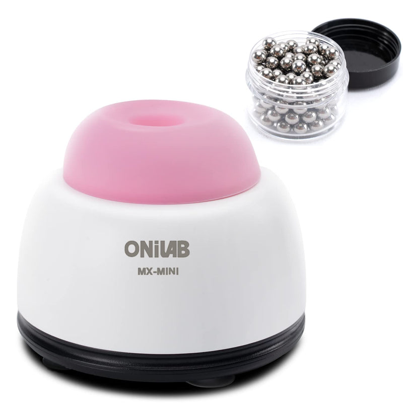 ONiLAB Mini Vortex Mixer with Touch Function, Lab Mixing, Nail Polish,Tattoo Ink,Eyelash Adhesives and Acrylic Paints Mixing, Lab Vortexer for Centrifuge Tubes and Test Tubes,Pink Pink