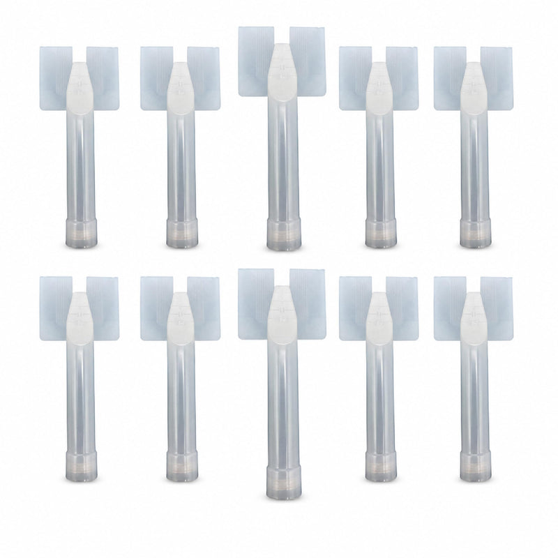 LAUCO 1K Plastic Transparent Extrusion Nozzle – Pack of 10 – Precision Dispensing for Adhesives, Sealants & 1K Materials 3554