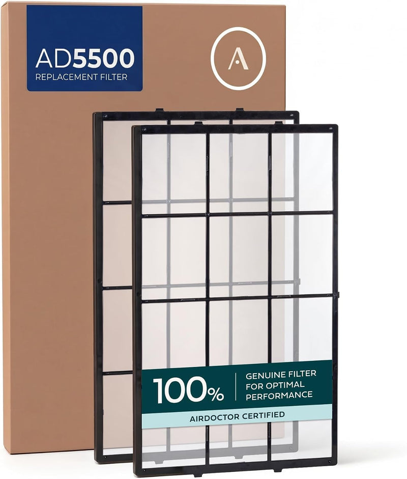 Genuine AirDoctor AD5000/5500 Permanent Pre-Filters. Includes 2 Pre-Filters. Guaranteed Quality & Performance. Catches Large Particles like Pet Hair, Pet Dander, Dust, Pollen