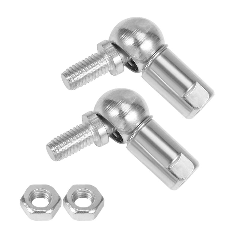 2pcs CS13 Angle Ball Joint - [M8x1.25 Left Female Thread, M8x1.25 Right Male Thread] Gas Spring Elbow Joint Fitting for Automotive, Hinged Door, Cupboard