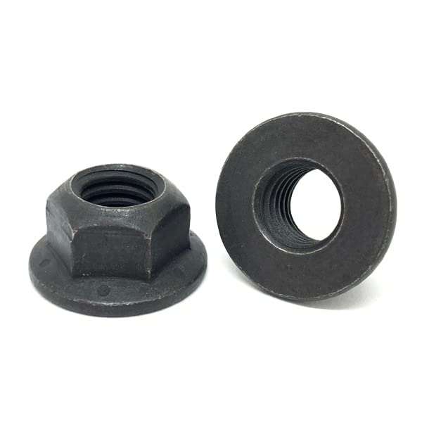 (15 Pieces) 3/8"-24 Grade 8 Hex Flange Prevailing Torque Top Lock Nuts Phos &Oil 15