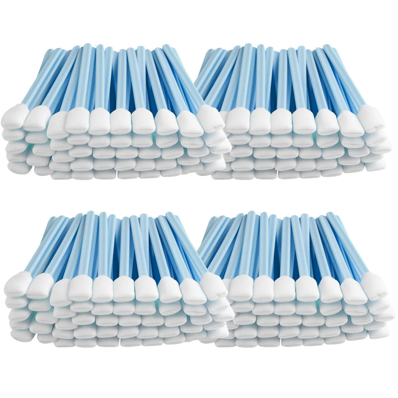 Foam Sticks Cleaning Swabs - BIHYM Lint-Free Foam Swabs for Inkjet Printer, Camera, Optical Lens, and Electronics (Blue, 300pcs)
