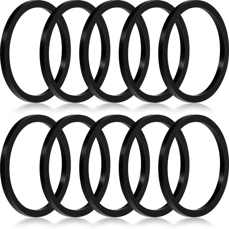 10 Pieces Compatible with Taco 007-007rp Rubber Flange Gasket Seal, Black