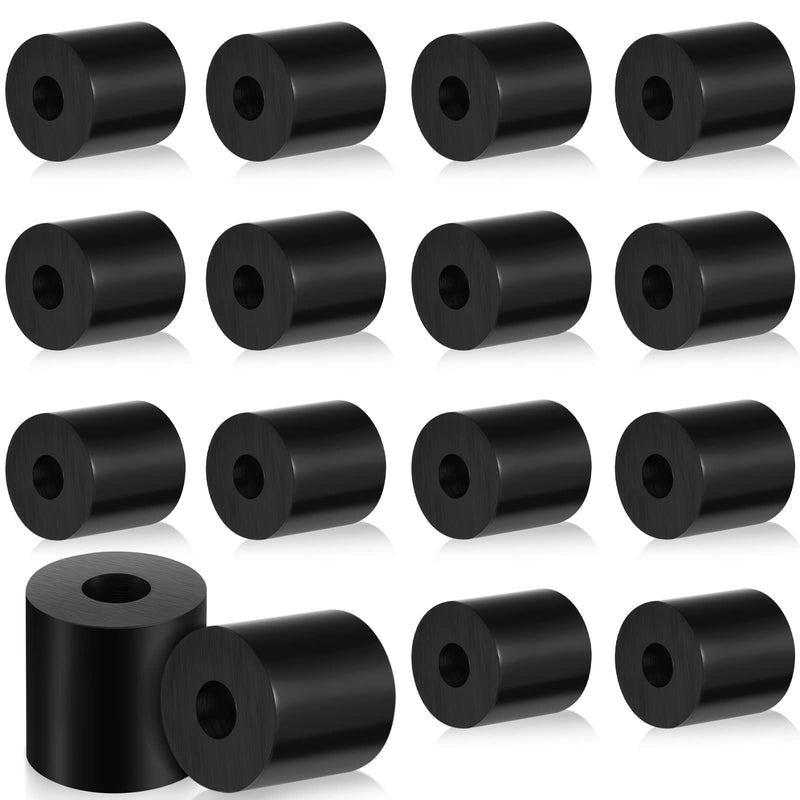 Fabbay Multi Purpose Rubber Spacer Black Rubber Bushings 3/4 Od x 1/4 ID x 3/4 Inch Grommets Washers for Vibration, Bolts, Home, Car Accessories(16 Pcs) 16