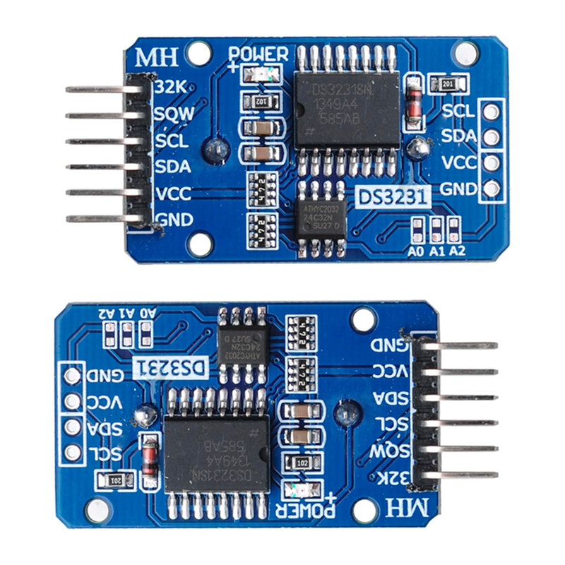 DS3231 AT24C32 IIC RTC Real Time Clock Module for Arduino Nano Raspberry Pi Mega2560 Leonardo(2Pcs)