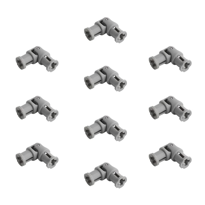 MOC Light Grey Universal Joint 3L Connector Coupler Shaft Compatible with legoeds Building Blocks 61903 62520c01 for Suspension Drive Differential Pack of 10pcs