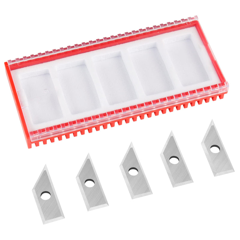 60 Degree Carbide Inserts for BINSTAK-B2301-1/4 Shank 60-Deg V Groove Router Bit - 5 PCS