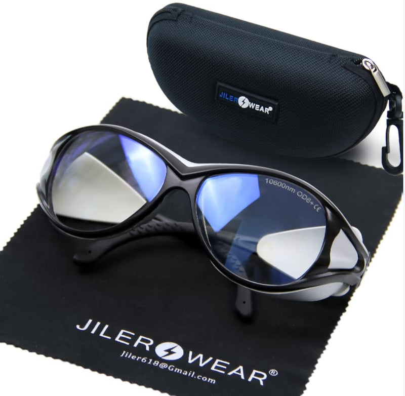 10600nm CO2 Laser Safety Protective Goggles 10600nm Laser Glasses Eye Protection Reflective láser Goggle CO2 Laser Cutting Machine,9000-11000nm Glasses for láser Protection with DIN CERTCO Certified