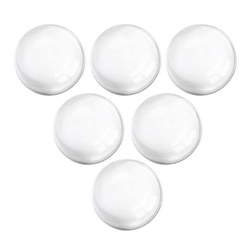 Door Stopper Wall Protector, Door Bumpers for Walls with Strong Back Adhesive Door Knob Wall Protector for Kitchen Cabinets (Clear, 6pcs) 6 Clear