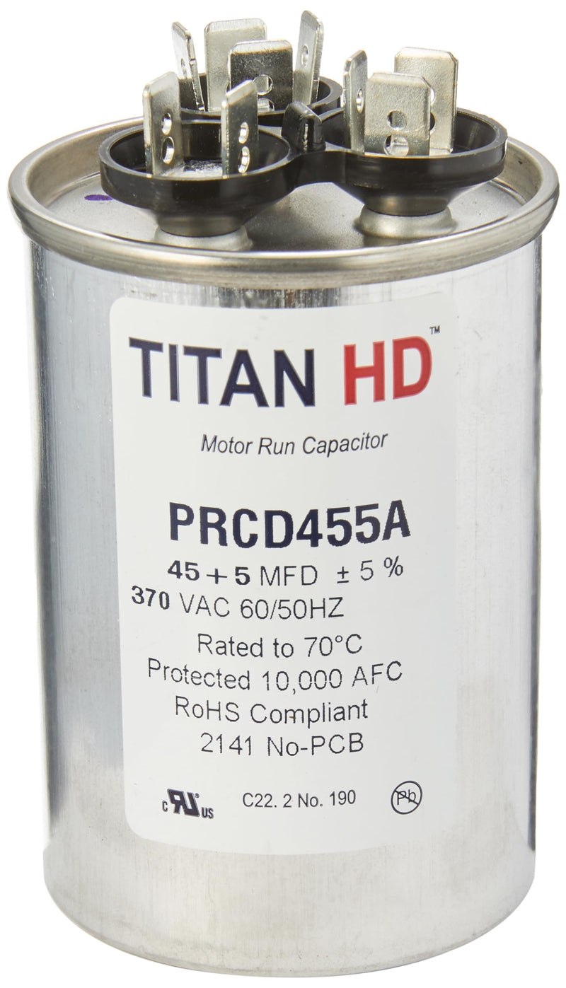 Packard Titan Hd 45+5Mfd, 370V, Round Prcd455A