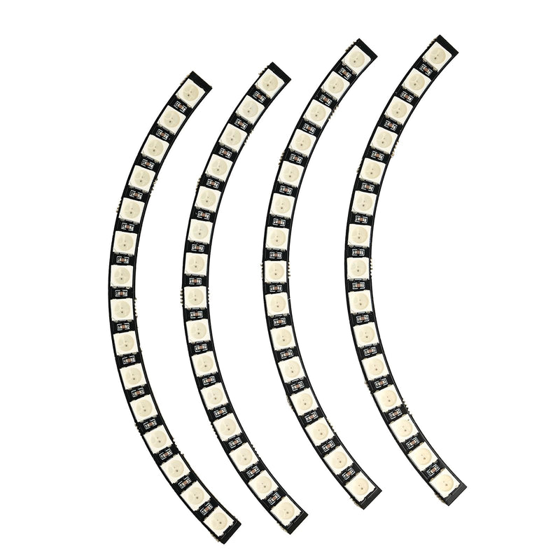 60 Bits RGB LED Rings 60 X WS2812B 5050 Rings Lamp Light with Integrated Drivers for Arduino RPI SK6812