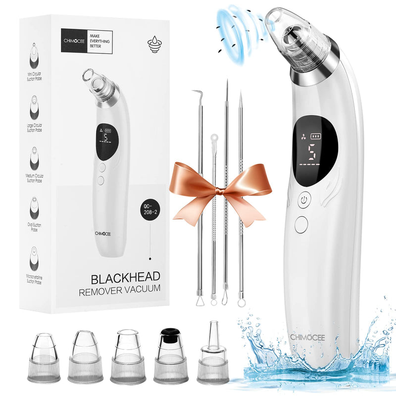 2023 Newest Blackhead Remover Pore Vacuum, Upgraded Black Head Remover for Face, Electric Acne Comedone Whitehead Extractor Tools-5 Suction Power, 5 Probes, USB Rechargeable Pimple Popper Tool Kit - NewNest Australia
