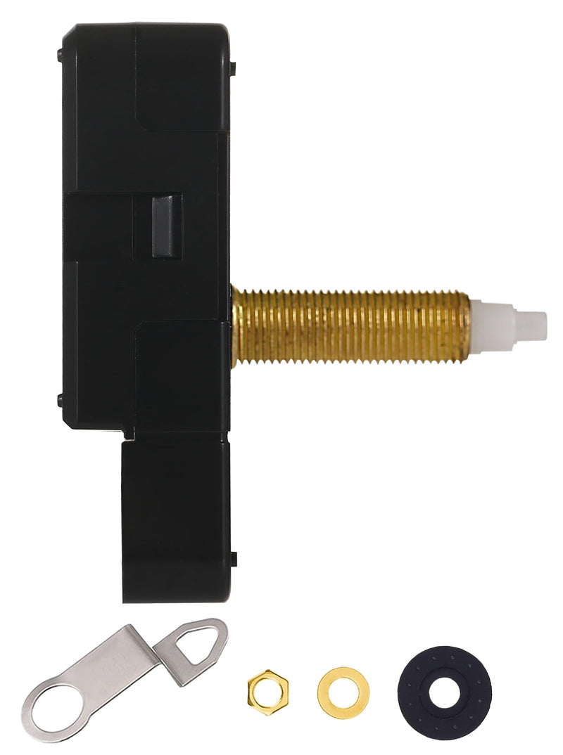 Revolutionizing Long Shaft Clock Mechanism Repair: The DW-1688 Series Quartz Movement, Your Solution to a High-Torque, Battery-Operated, Silent Sweeping Clock(32mm, no Clock Hands) Total Shaft Length: 32mm (1-1/4 inch)