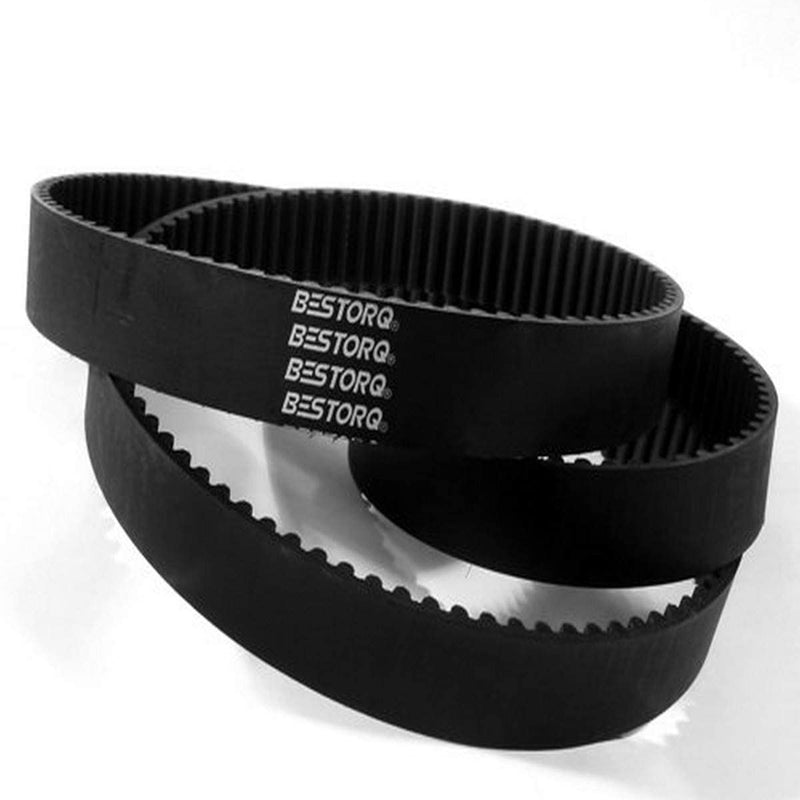 BESTORQ 288-3M-9 HTD Timing Belt, 288mm Outside Circumference x 9mm Width x 2.3mm Height, 3mm Pitch, 96 Teeth, Pack of 3