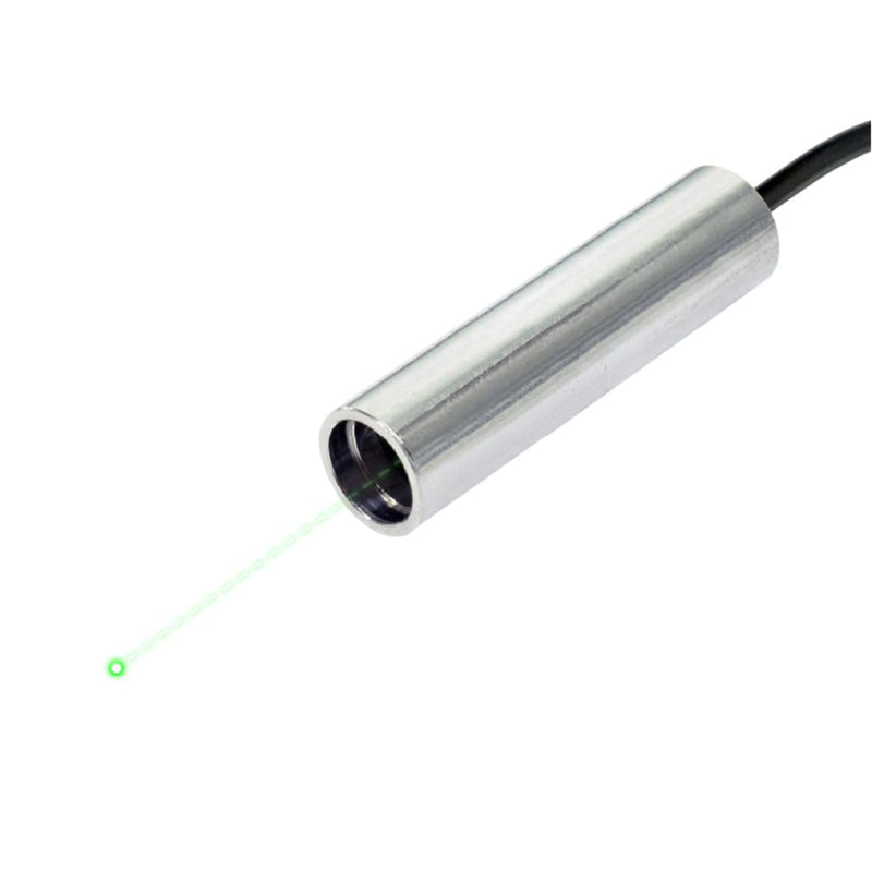 Green Circular Dot Laser Module, 520nm Class I, 3~6VDC, <1 meter working distance, VLM-520-60 LPO– Industrial Alignment Laser for Medical, Laboratory, Machine Vision – Made in Taiwan VLM-520-60 LPO - Green Laser, Class 1, without TTL
