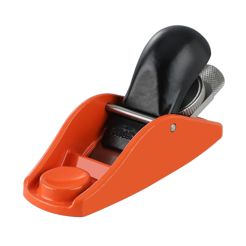 JORGENSEN 3.5" Mini Wood Planer - Mini Hand Planer for Woodworking, Block Plane, Small Hand Plane for Trimming, Wood Planing, Craft - Wood Plane with Ductile Iron Body, Adjustable Cutting Depth