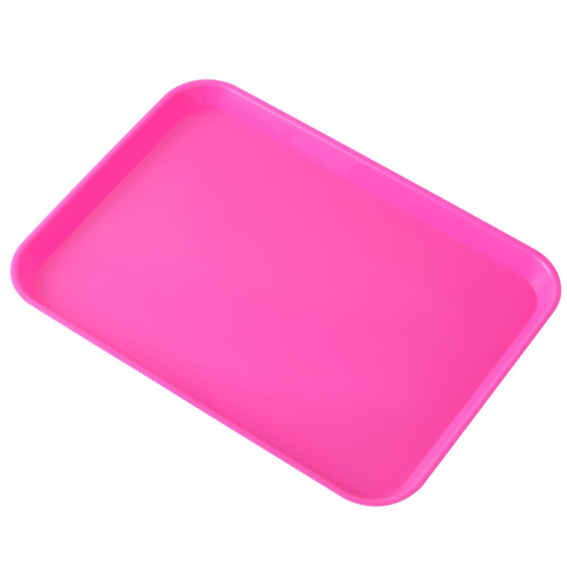 JMU Pink Dental Trays Autoclavable Plastic Instruments Trays Procedure Flat Trays 13.25" X 9.75", Size B 13.25" X 9.75" 1