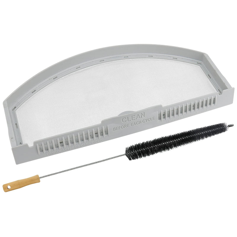 GTD42EASJ2WW GTD33EASK0WW GTX22EASK0WW GTD65GBSJ3WS WE03X23881 Dryer Lint Filter with Cleaner Brush Fit for GE Hotpoint Dryer Filter Replacement WE03X23881 Stainless Steel Dryer Lint Screen Filter