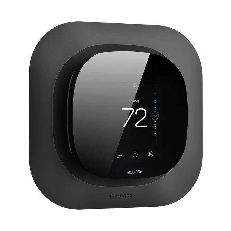 CaseBot Wall Plate for 2022 Ecobee Smart Thermostat Premium & 2022 Ecobee Smart Thermostat Enhanced, Practical and Stylish Trim Kit Bracket Mount Cover, Easy Installation, Matte Black