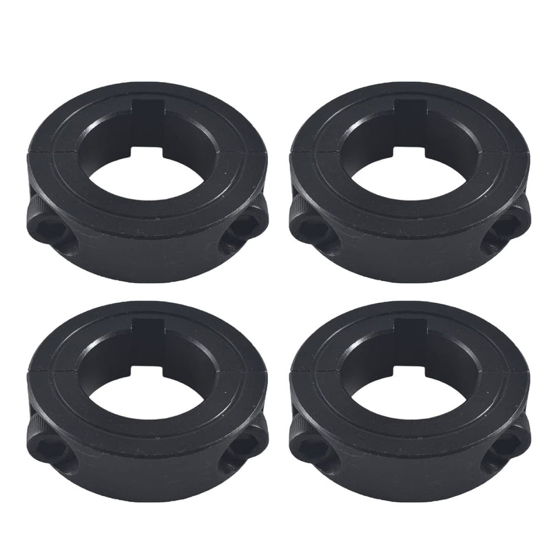 4 X 1" Lock Collar Clamp Go Kart Axle Bearing Collars Sprocket Hub Locks Black