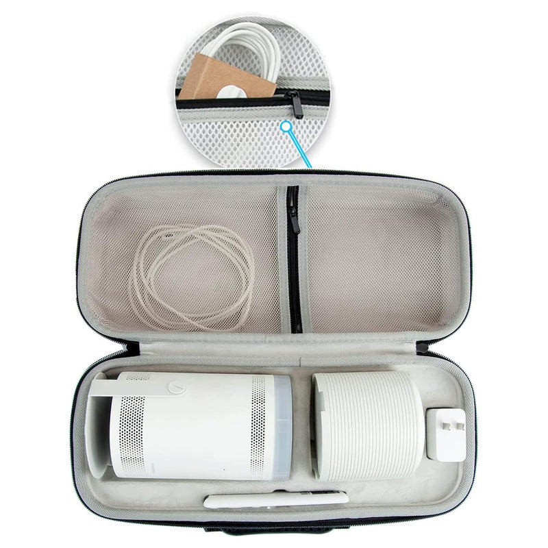 Case for Samsung The Freestyle Projector & Battery Base All Accessories Storage, Compatible with 30” - 100” The Freestyle 2nd Gen EVA Hard Bag Anti-Scratch Anti-Collision (Black) Black