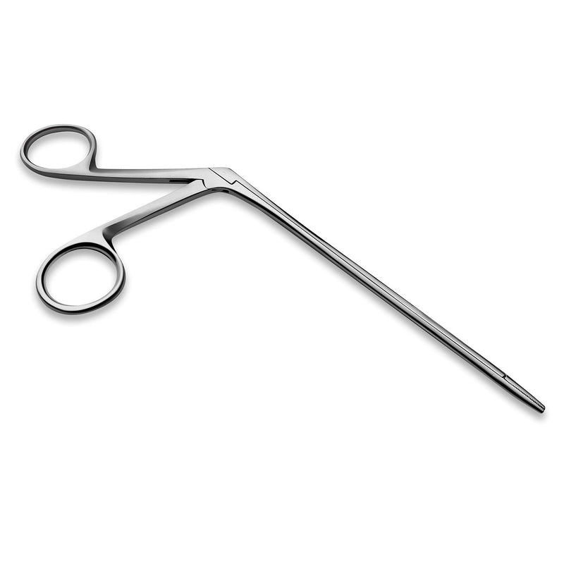Precise ENT Procedures with Alligator Ear Forceps - Curved Jaw Design, Non-Slip Grip Handle, Fine-Tip, Reusable and Easy to Clean - 5.5 Inches 5.5 Inch