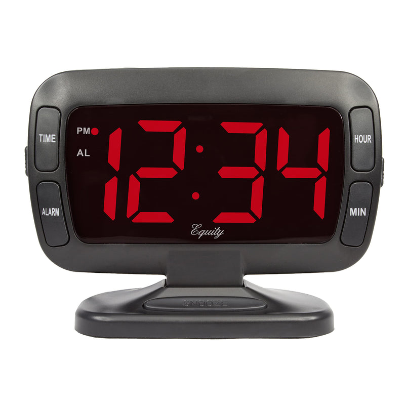 Equity 30016 Large 1.8 Inch Tilt LED Alarm Clock (Pack of 1)