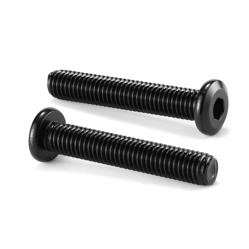 M6 x 45mm 20Pcs Flat Head Hex Socket Cap Screws Bolts, 304 Stainless Steel 18-8, Full Thread, Black Oxide by SG TZH (with Hex Spanner) 20 M6 x 45mm