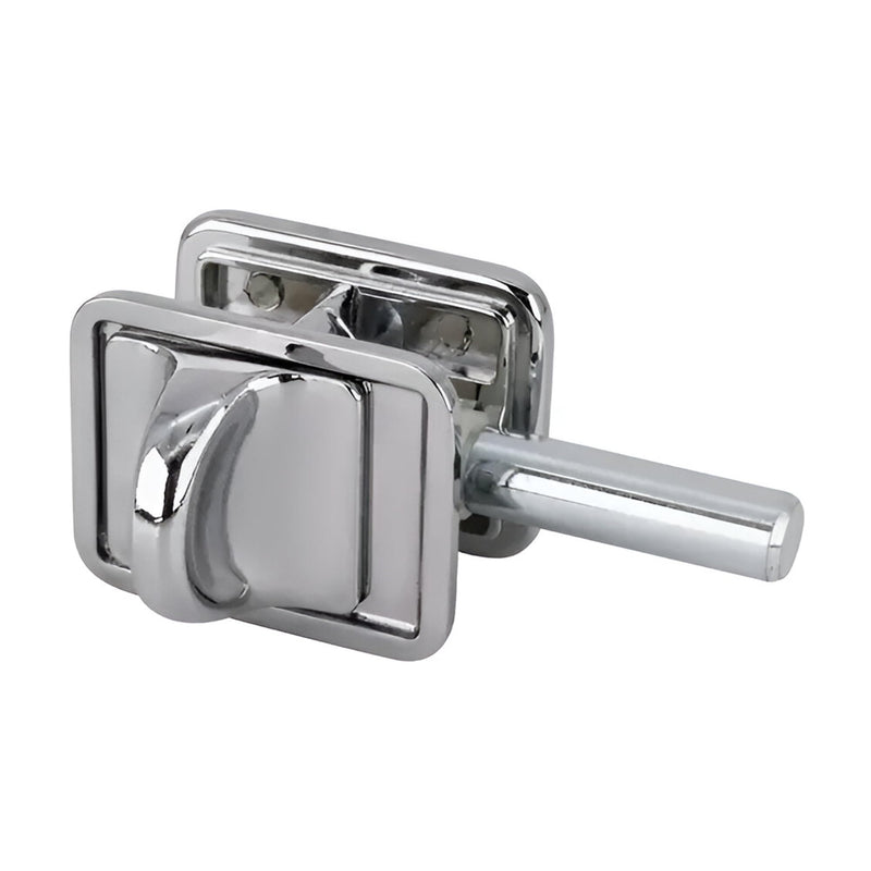 Brixwell 91-292 Concealed Latch With Square Hole, Polished Chrome Finish, Fits 1" Steel Doors, 1-3/4" Width,1-3/8" Height, Used for Commercial and Residential Door Applications