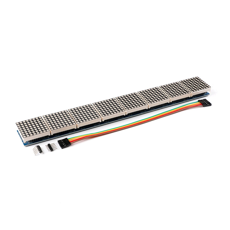 MAX7219 Dot Matrix Module 8 Dot Matrix Electronic Display Module 8 in 1 Display Module SCM Control Drive LED Module for Arduino Microcontroller 8*1