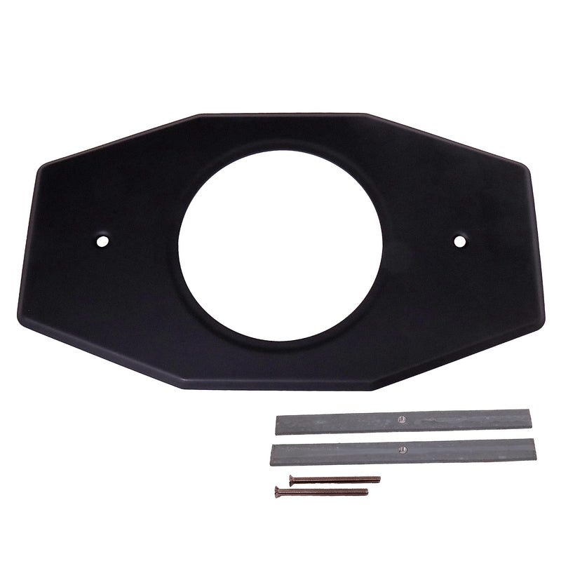 Westbrass A502-62 One-Hole Remodel Cover Plate for Moen and Delta Bathtub and Shower Valves, 1-Pack, Matte Black 1 Pack