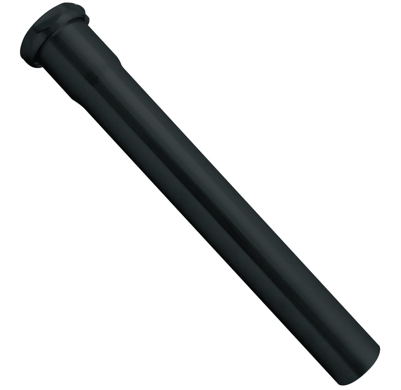 Westbrass A423-62 1-1/2" x 12" Slip Joint Extension Tube, Matte Black