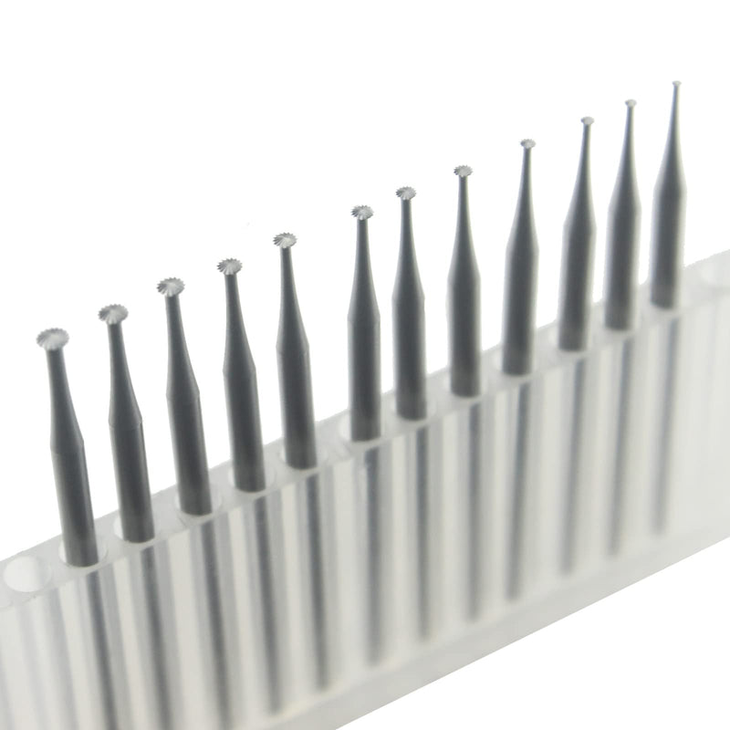 12 Pcs Knife Edge Cut Lentil Burs, 3/32'' Shank Channel Setting Cutting Burs for Jewelry Engraving, Arts Making (007-023)