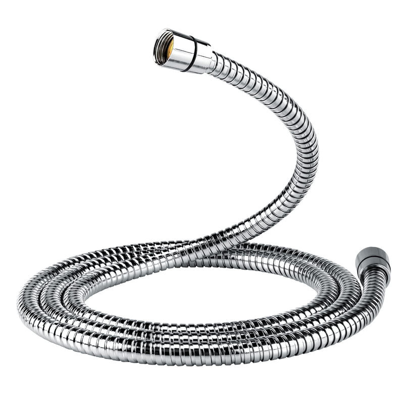 Shower Hose, 79 Inches Extra Long Stainless Steel Handheld Shower Head Hose with Brass Insert and Nut, Flexible, Chrome