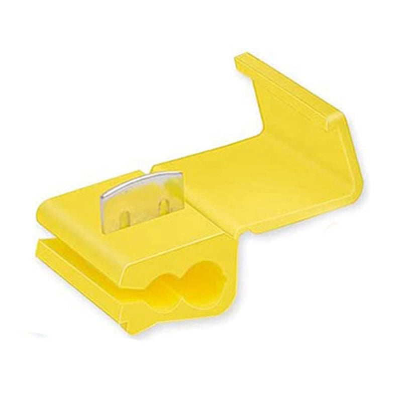 100PCS Solderless Quick Splice Wire Connectors, 12-10 AWG Lock Snap Electrical Wire Connector(Yellow) 12-10 AWG Yellow 100
