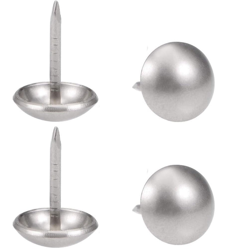 Upholstery Tacks,100pack,Nailhead Decorative Trim, Furniture Tacks for Sofa, Chair, Bed and Other Furniture (Silver) Silver