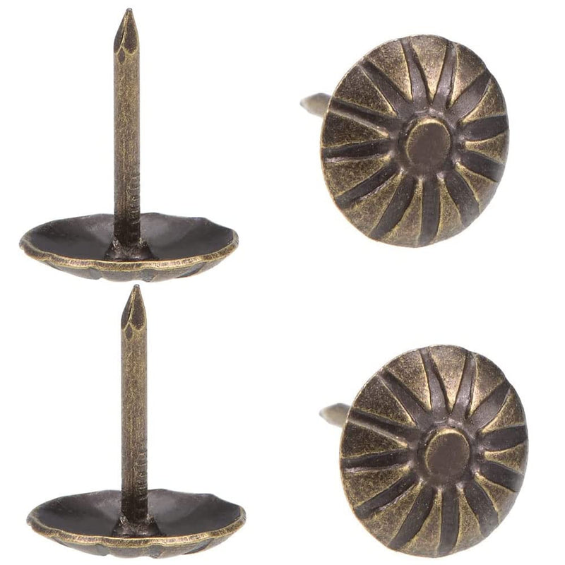 Antique Upholstery Tacks,120PCS,Furniture Tacks Nails,7/16 Inch Upholstery Nails for Sofa, Chair, Bed and Other Furniture (Antique Brass) Antique Brass - NewNest Australia