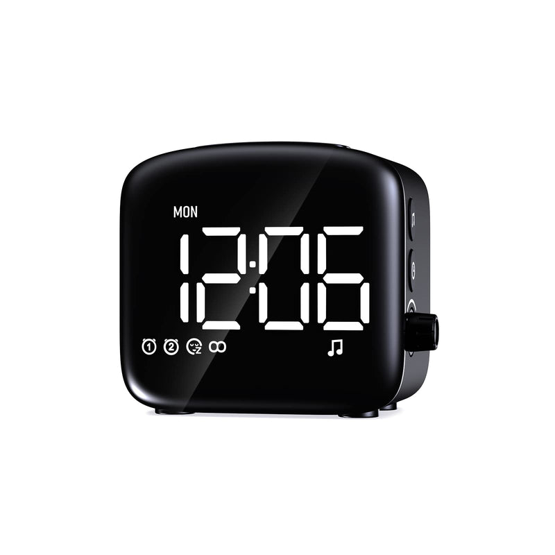 Easysleep Digital Dual Alarm Clock 3 Alarms Bedroom Bedside Desk Shelf Heavy Sleepers Adults Teenagers Kids Snooze Easy to Set 4 Brightness Options Adjustable Alarm Volume 27 Smoothing Sounds 12/24Hr - NewNest Australia