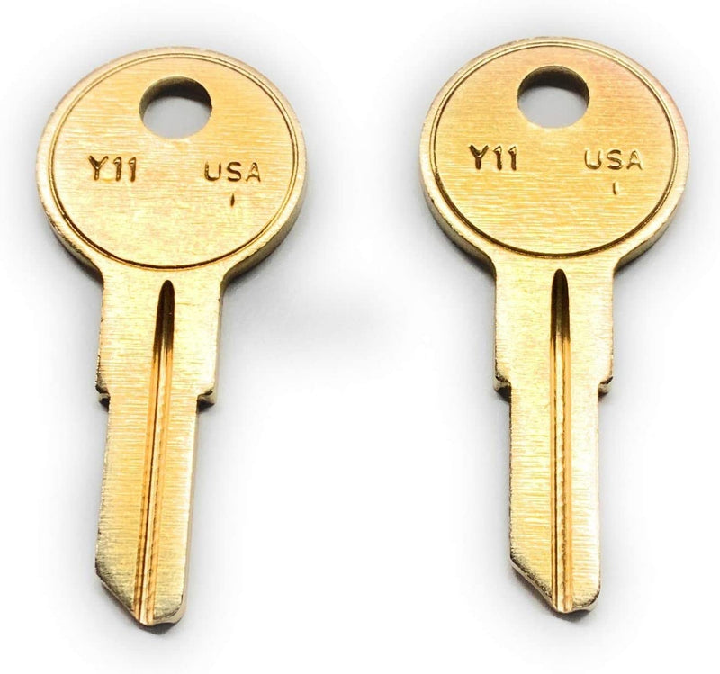 Pair of New Replacemnt Keys for HON File Cabinets and Various Office Furniture with Codes 101E Thru 255E Cut to Code (126E) 126E