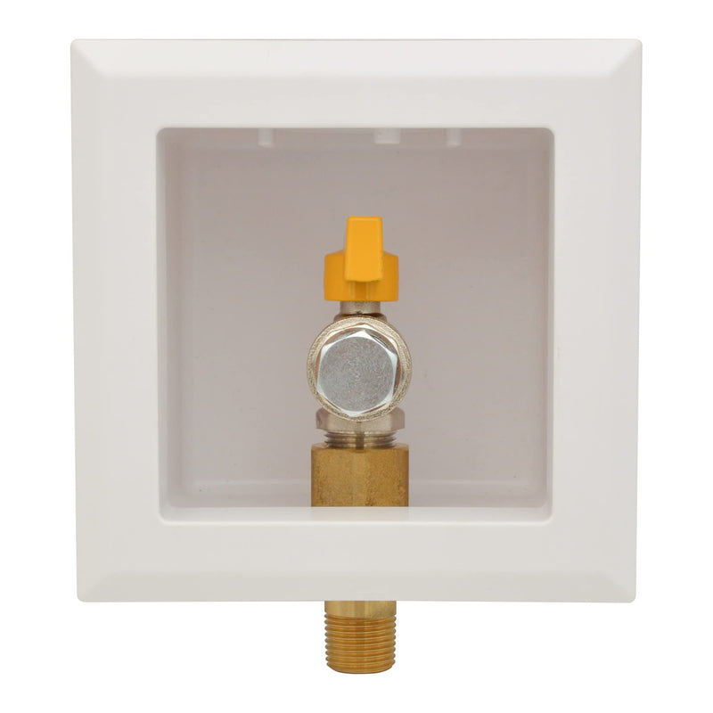 HYDRO MASTER Gas Outlet Box，1/2" NPT, Gas Supply Box，White (1/2-Inch) 1/2-Inch